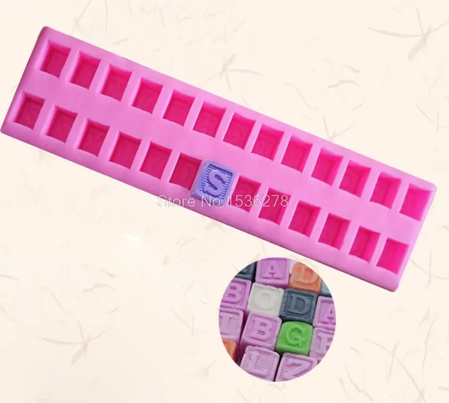 kitchen diy fondant silicone mold baby letter blocks fondant cake baby letter blocks