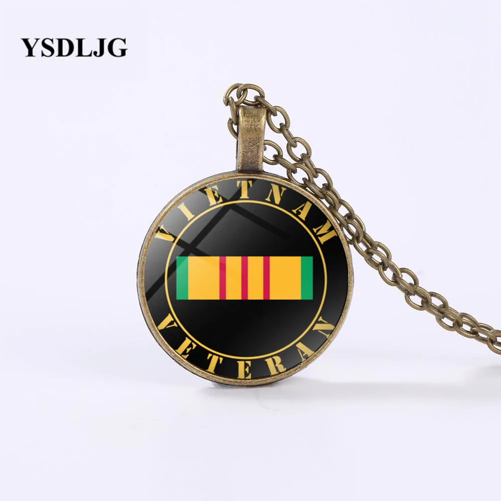 GDRGYB vietnam Veteran ожерелье-агент оранжевый Pow Миа-США ветераны армии Военная цепочка с