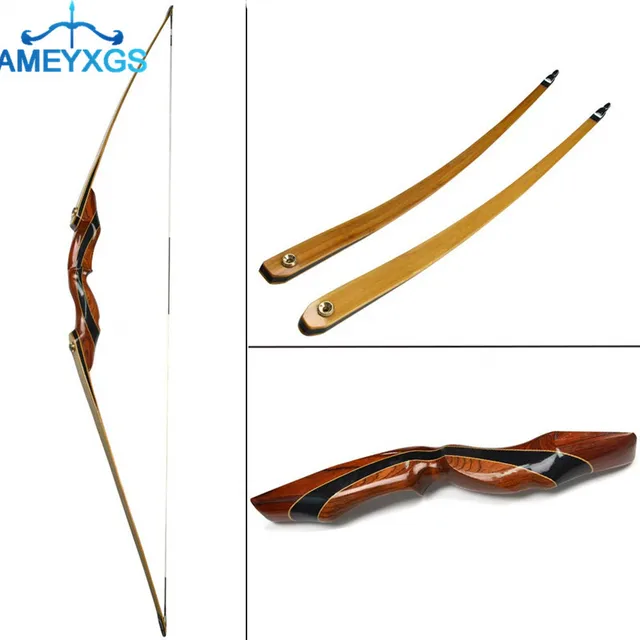 US $186.40 55lbs Archery Takedown Recurve Longbow Right Hand American Hunting Outdoor Hunti