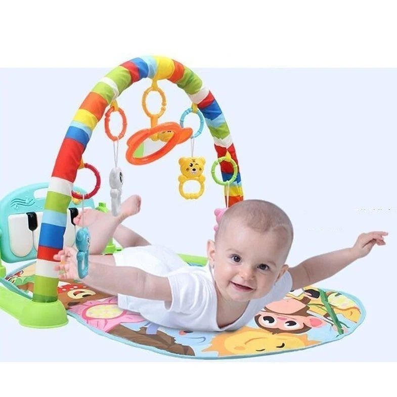 Baby Soft Playmat Piano Musical Sleep Lullaby Activity Fitness Gym Mat Kid Sleeping Safety Blanket Christmas Gift for Boy Girl