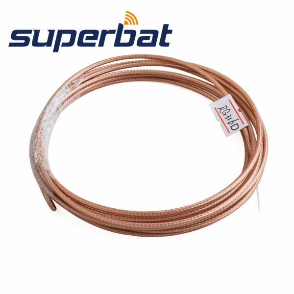 Superbat 100 м двойной экранированный РЧ коаксиальный разъем адаптер RG316D голый кабель