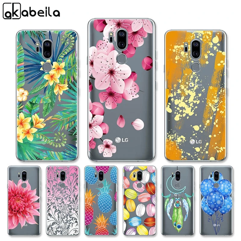 

6.1" Phone Case For LG G7 ThinQ Case Transparent Funda Capa Soft Silicon Cover For LG G7 ThinQ LG G7+ with 128 GB storage Bumper