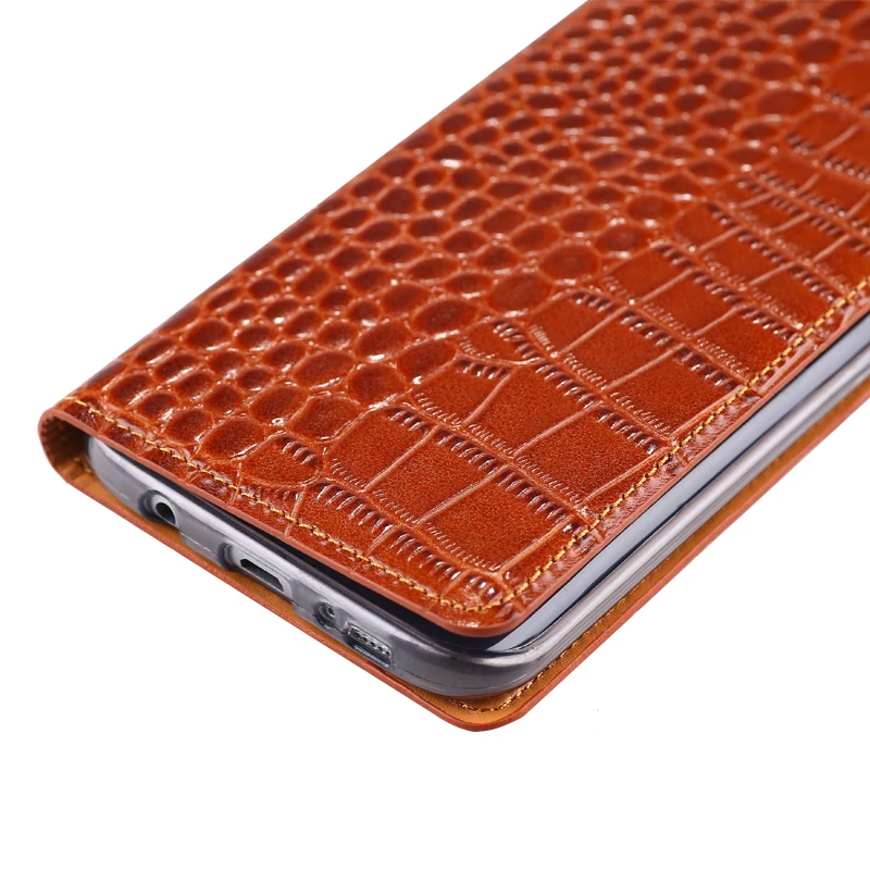  Hot Genuine Leather Crocodile Grain Magnetic Stand Flip Cover For Samsung Galaxy A5 (2016) A5100 A5