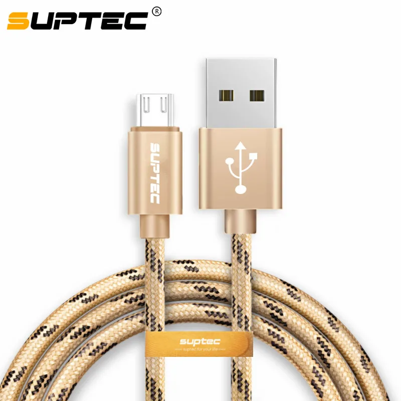 Кабель Micro USB SUPTEC в нейлоновой оплетке 1 м 2 3 м|Кабели для мобильных телефонов| |
