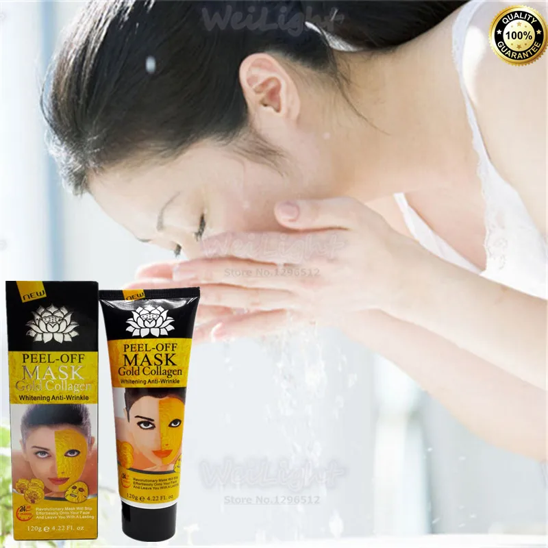 Deep Cleansing purifying peel off 24K Gold Collagen Facial Mask Pack