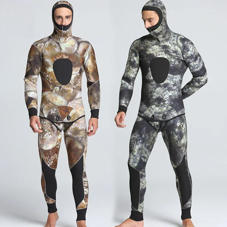 5mm SCR wetsuit men's camouflage winter diving wetsuit snorkelling wear