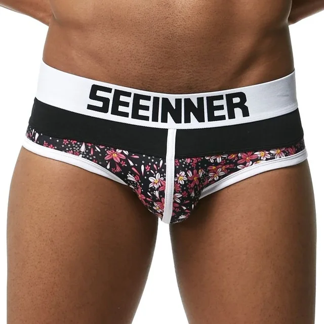 

SEEINNER Brand Men Underwear Briefs Sexy Male Panties Underpants Briefs Cotton Cueca Gay Underwear Man Male Boy Underpants Slip
