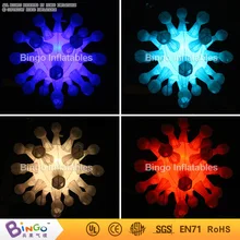 Colors Changable Inflatable Lighting toy snowflake For Decoration