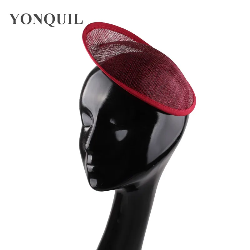 

8"/20cm marron sinamay fascinator base millinery headwear wedding hats DIY hair accessories 15pieces/lot MYQH018M Free shipping