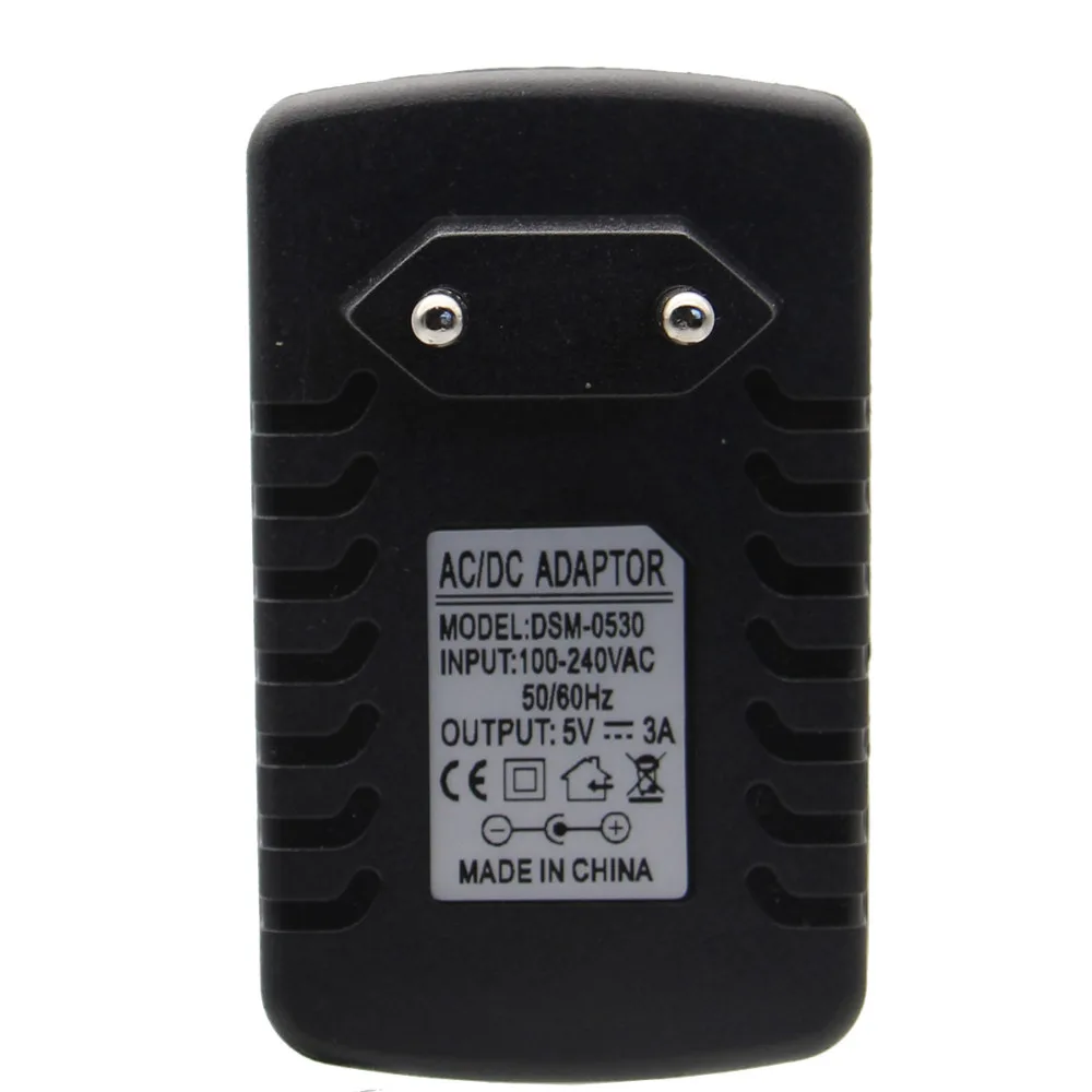 Блок питания Raspberry Pi DC 5 В 3 А с Micro USB и европейской вилкой Model B + Plus/3B адаптер