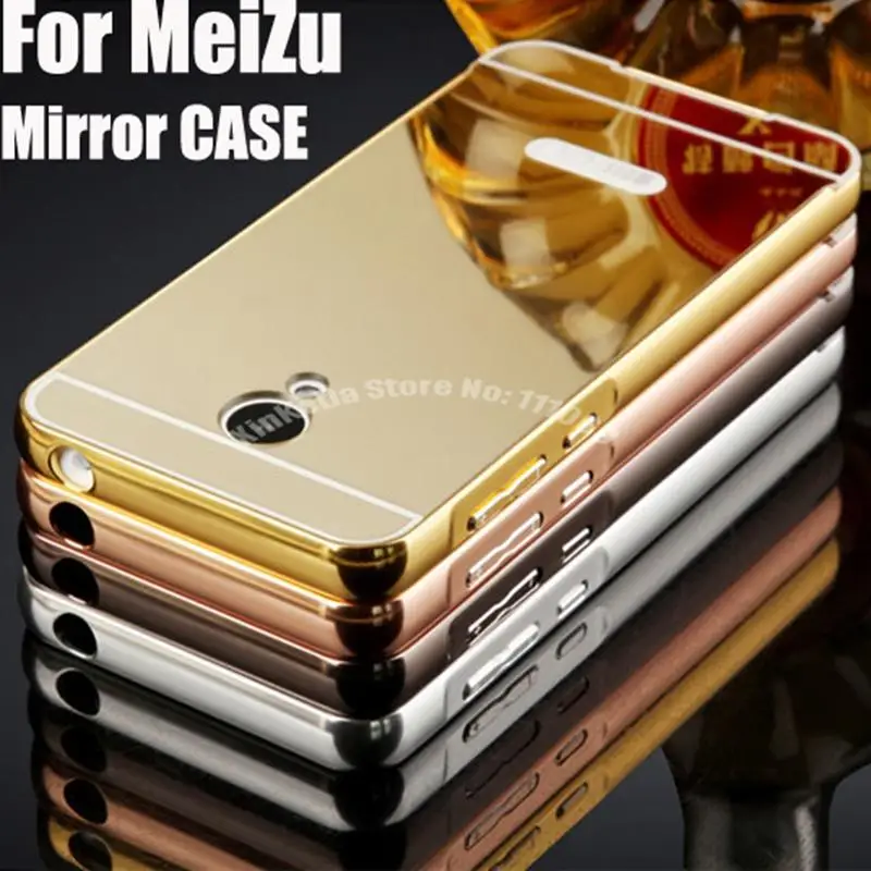 50 шт. роскошные акриловые Алюминий Металл Зеркало чехол для Meizu MX5 MX4 Pro Metal M1 M2 M3 Note Pro5 Pro6 задняя крышка ULTRA чехол телефона