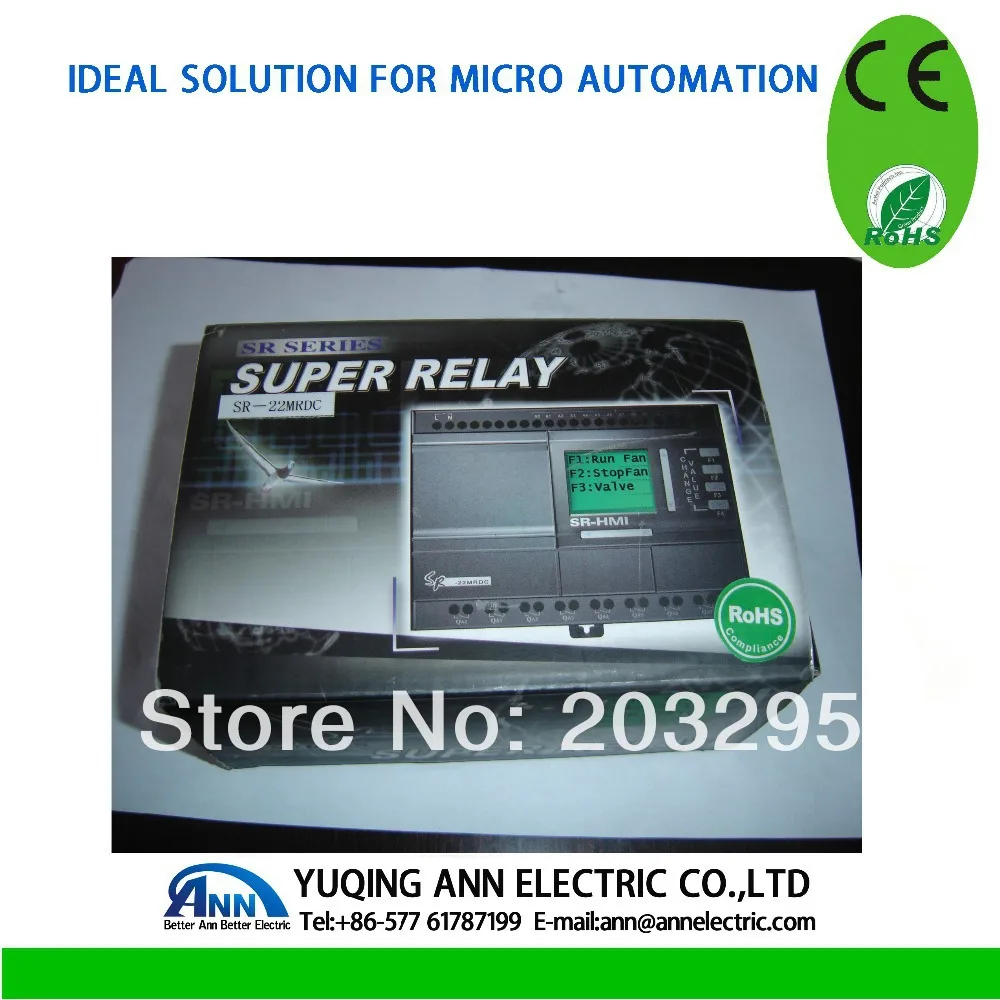 PLC SR 22MTDC с HMI DC12V 24V 8 точек входа постоянного тока (с 6 точечным аналоговым) 4
