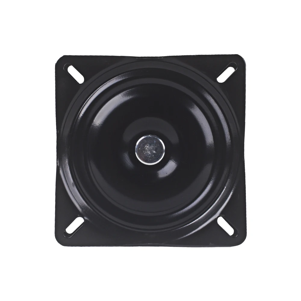 

150 x 150 x 2.0mm Metal Black Ball Bearing Square Swivel Turntable Chair Swivel for Bar Stool Chair