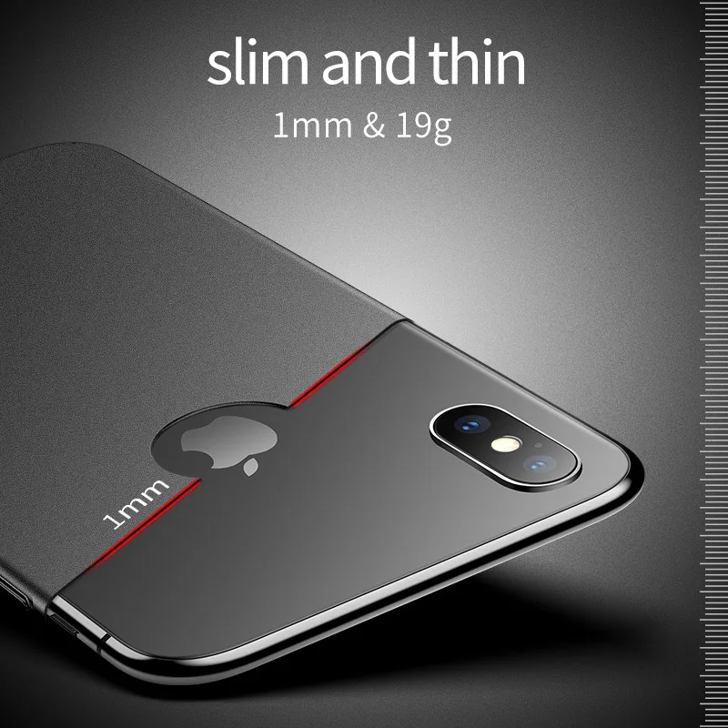 Msvii Phone Coque for iPhone X Case Ultra-thin Business Phone Cases for iPhone Xs Matte Hard Back Cover for iPhone XR Case Cover