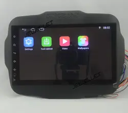 10,1 "четырехъядерный Android 7,1 2 + 32 г автомобиль GPS Радио Навигация для Jeep Renegade 2015-2017 с 4 г/Wifi с диагностическим разъемом и цифровым