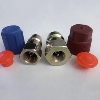 

Retrofit 7/16 to 3/8 Conversion Adapter R12 to R134a High/Low AC Fitting