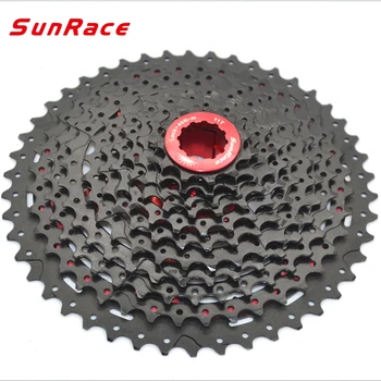 

SunRace 11 Speed Mountain Bicycle Freewheel CSMX8 11-46T 11-42T Flywheel Teeth Crankset Cycling Cassette Flywheel Bike Parts