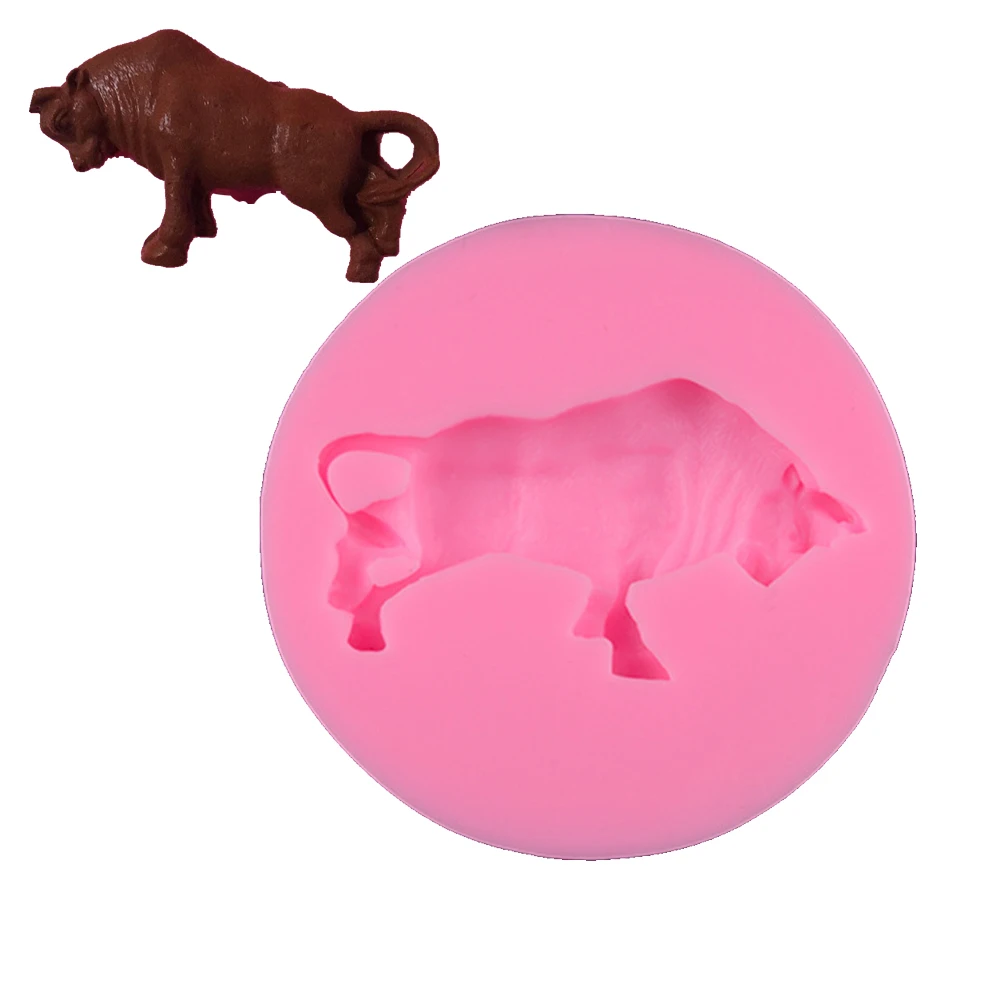 

Bull Ox Soap Mold Animal Silicone Cake Molds Fondant Chocolate Mould Kitchen Baking Cake Tools
