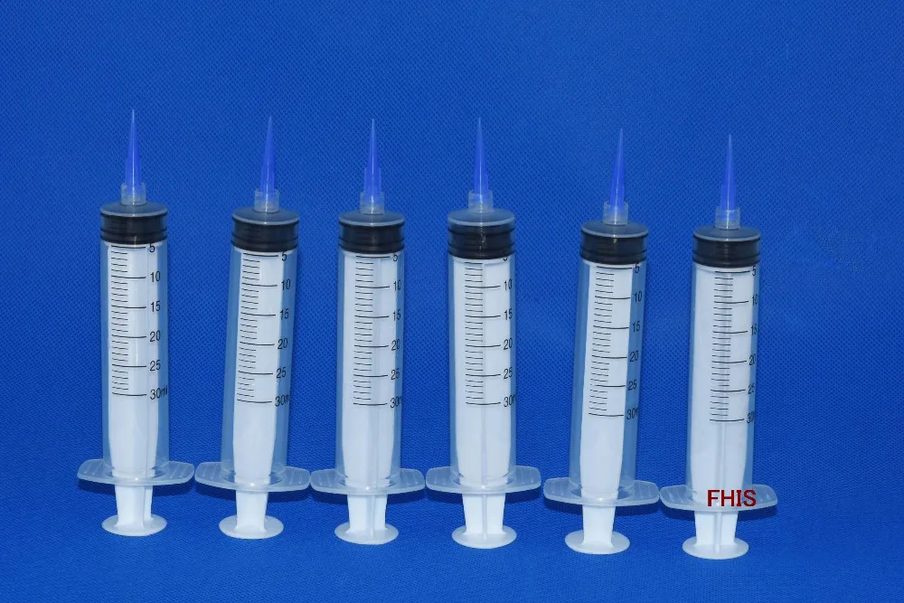 30ml 30CC manual syringe dispenser kit 22G Plastic Tapered Dispensing