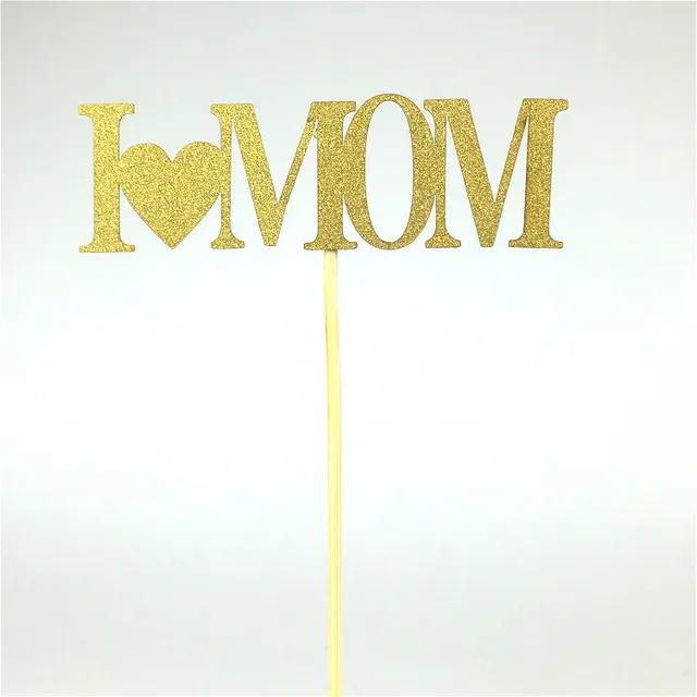 DIY Ich Liebe Mama CupCake Kuchen Topper Kuchen Fahnen Mutter der