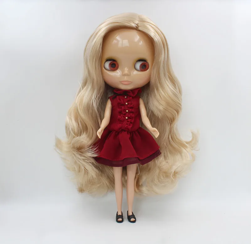 

Free Shipping big discount RBL-551 DIY Nude Blyth doll birthday gift for girl 4colour big eye doll with beautiful Hair cute toy
