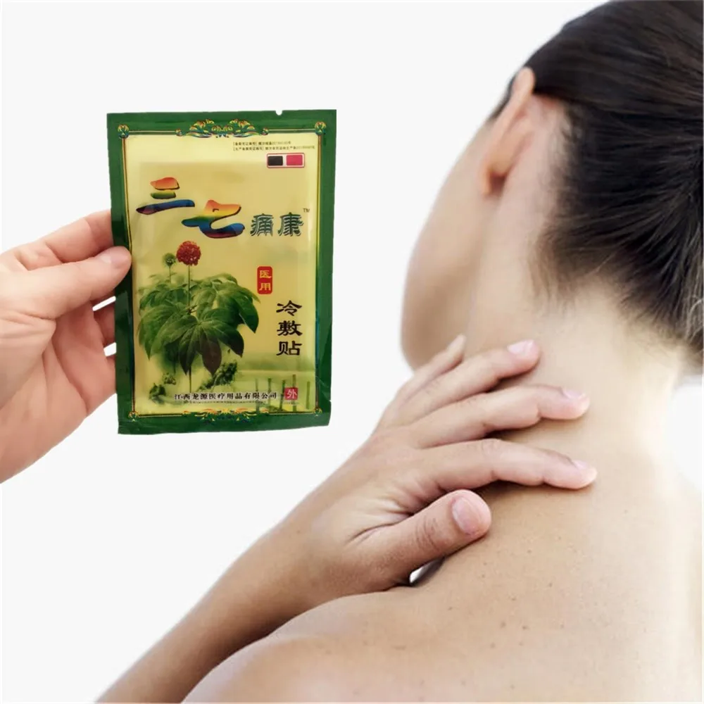 8Pcs/bag Notoginseng Cold Compress Essential Oil Joint Pain Patch Neck Back Body Relaxation Acupuncture Pain Killer Plasters 8Pcs/bag Notoginseng Cold Compress Essential Oil Joint Pain Patch Neck Back Body Relaxation Acupuncture Pain Killer Plasters