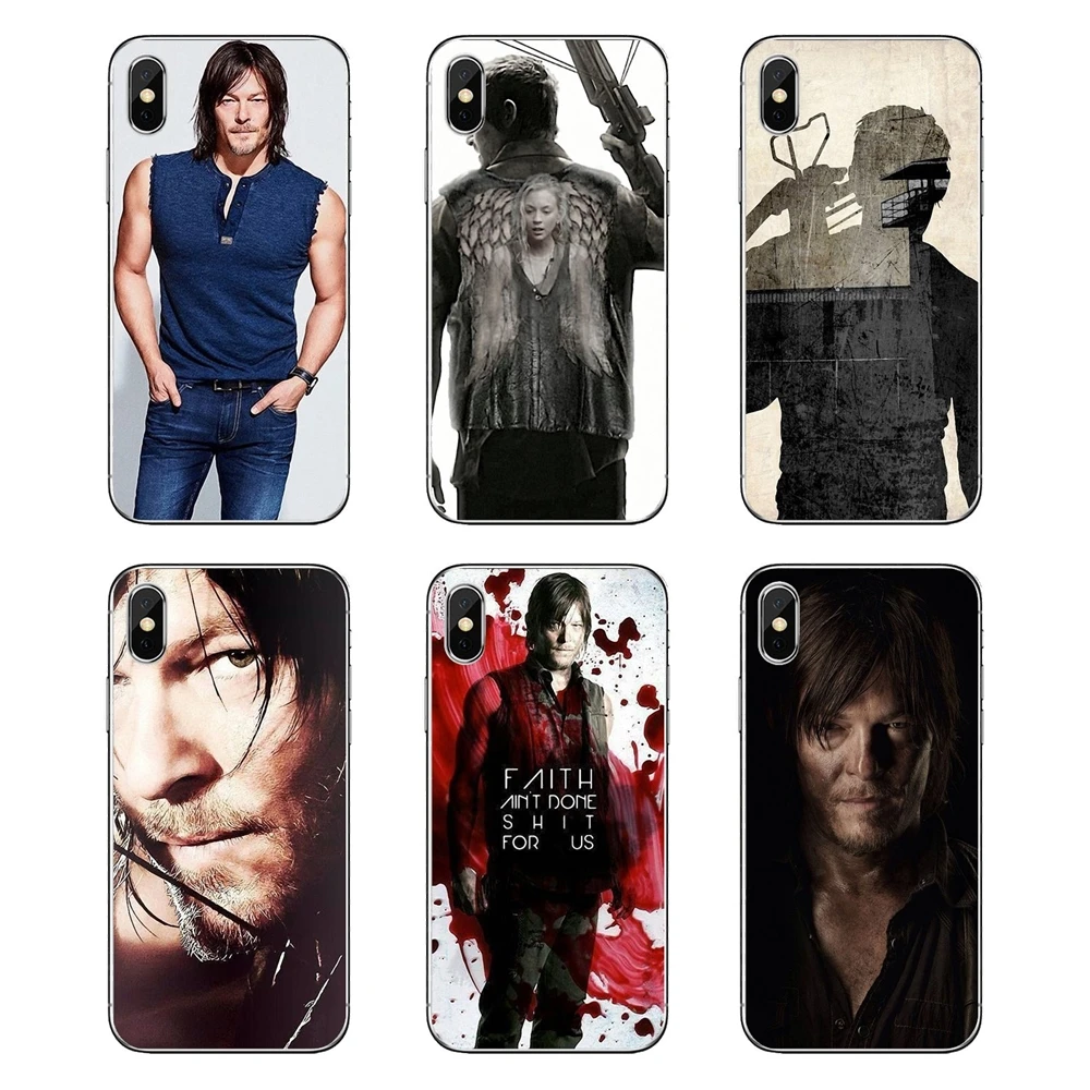 Мягкие прозрачные чехлы для Motorola Moto X4 E4 E5 G5 G5S G6 Z Z3 G3 C Play Plus Walking Dead Daryl Dixon Wings Art |