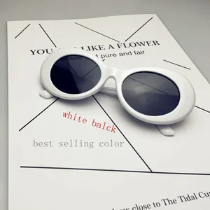 Men Brand Designer Oval Frame Wiz Khalifa Sunglasses Women Hip Hop Vintage Glasses For Women Party Sun Glasses Gafas