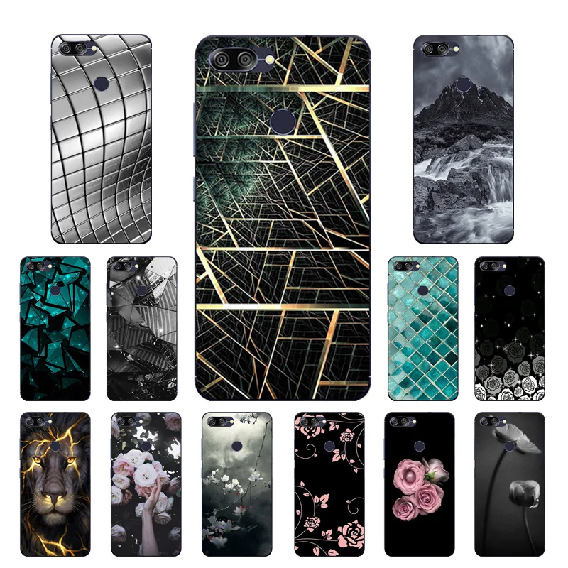 

For ASUS Zenfone Max Plus M1 Cases TPU Triangle Printing For Zenfone Max Plus M1 ZB570TL X018D X018DC Silicone Back Cover