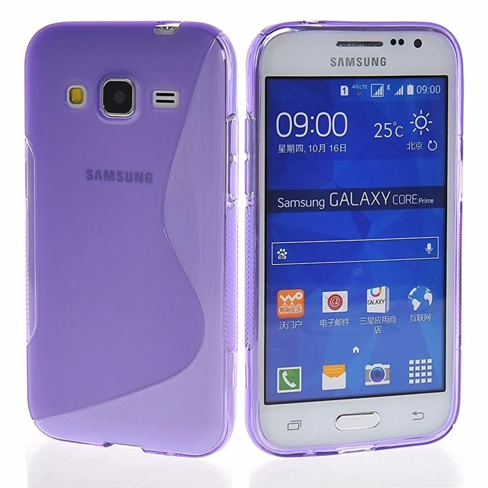 Матовый Силиконовый чехол для samsung Galaxy Core Prime и Защитное стекло G360 G360H G361H G361F |