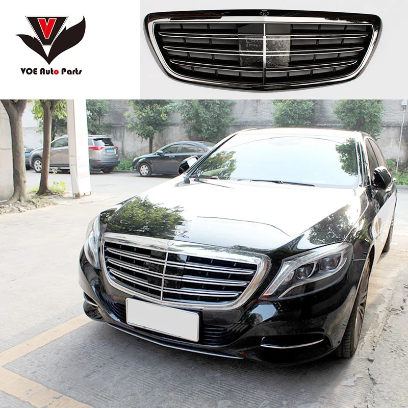 VOE W222 S65 Style Передняя решетка для гонок Mercedes Benz 2015 + S Class S320 S400 S500 S600