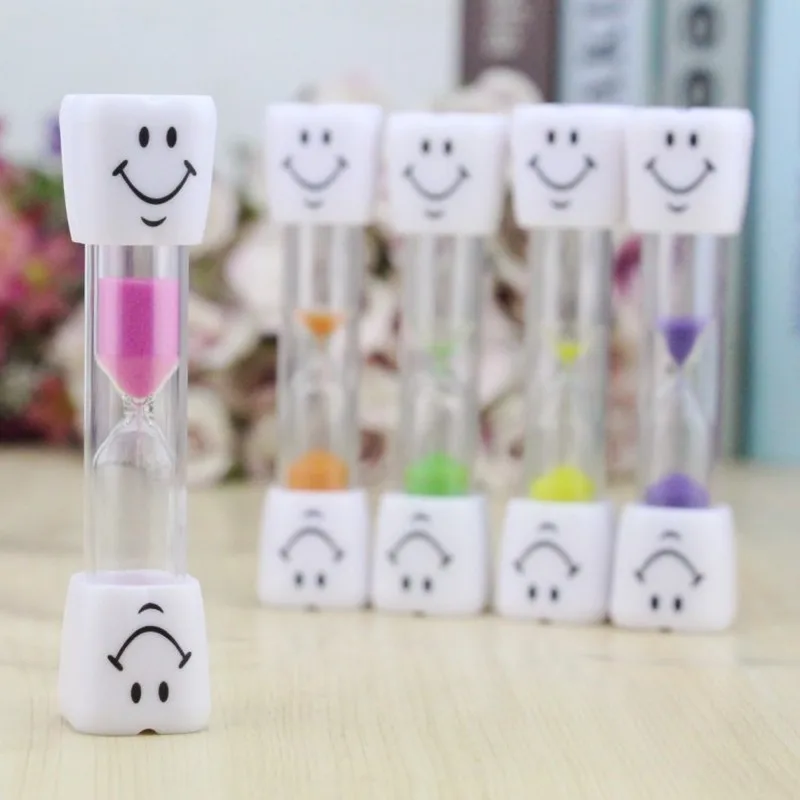 

2019 Sand Clock 3 Minutes Smiling Face The Hourglass Decorative Household Items Kids Toothbrush Timer Sand Clock Gifts