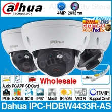 Сетевой видеорегистратор Dahua оптовая продажа IPC-HDBW4433R-AS оригинальный 4MP IP Камера заменить IPC-HDBW4431R-AS Поддержка IK10 IP67 TF карты PoE IP CCTV камера для б...