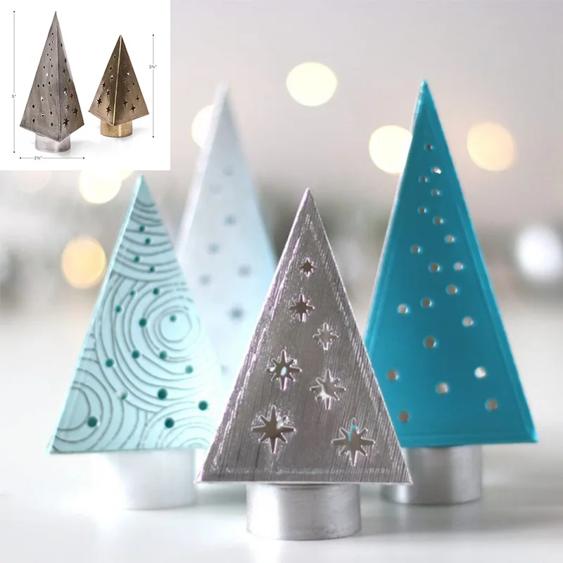 

3D Fold Christmas Tree Box Metal Cutting Dies Stencils For DIY Scrapbooking Decorative Embossing Handcraft Die Cutting Template