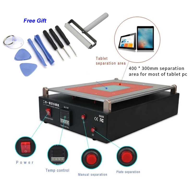 19 inches LY 968D 2 In 1 Built in Vacuum LCD Screen Separator