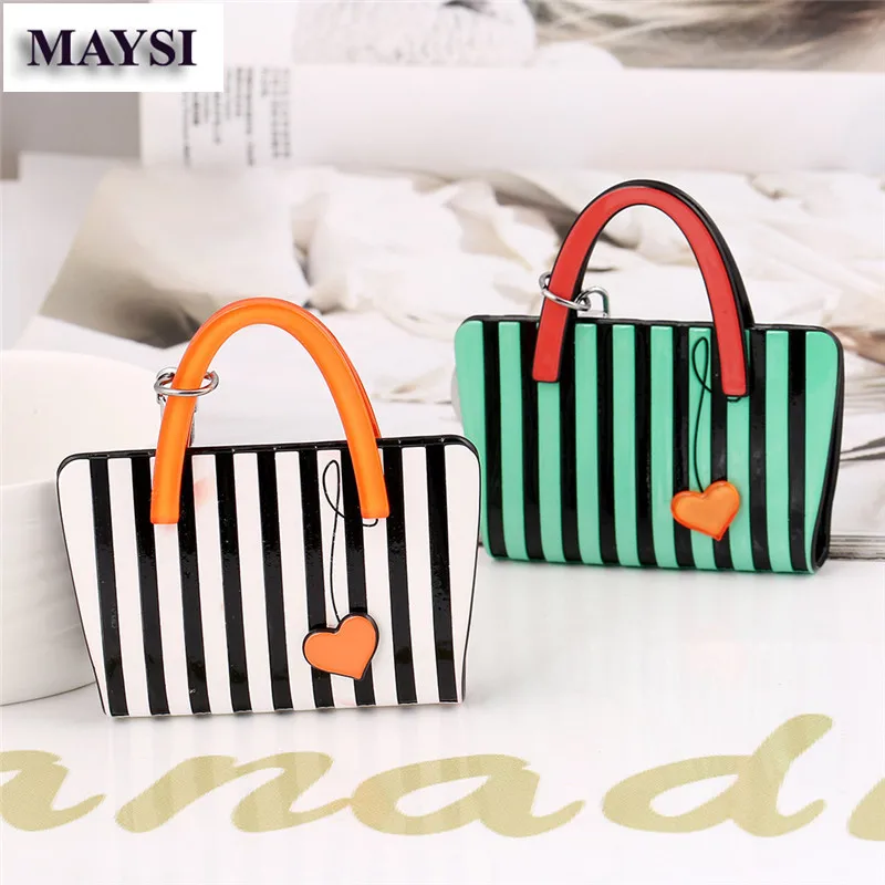 2016 stripe Key Chain Jewelry Handbag Love Car keychain Bag Women Charm holder Ring KC16b | Украшения и аксессуары