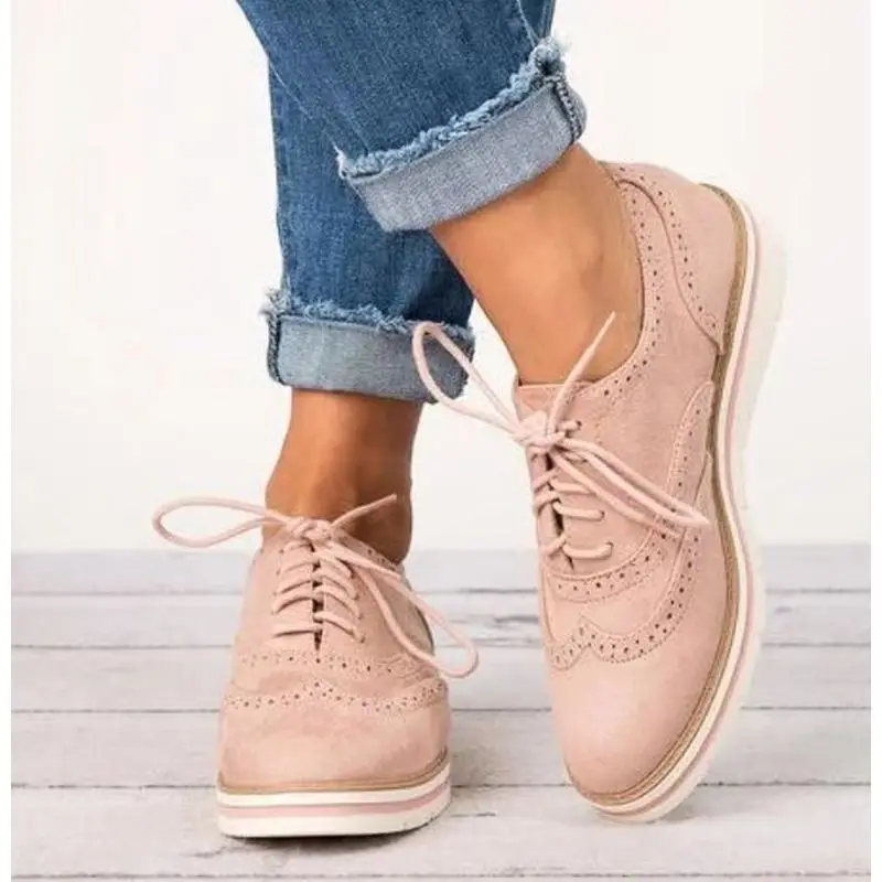 

Autumn Winter Women Boots 2018 New Ankle Boots Suede Female Leather winter shoes women Lace Up Boots Fashion