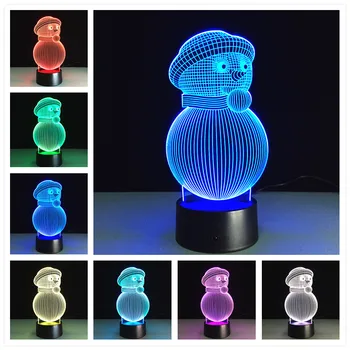 

Christmas Led Usb 3d Night Light Remote Touch Led Usb 3d Lamp Lamppower Bank Veilleuse Enfant Moderne Table Lamps