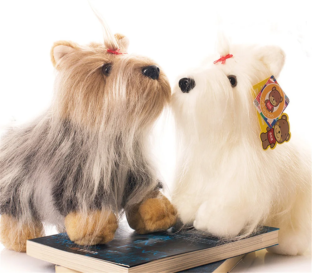 Yorkshire Terrier Dog Plush Toy Cute Dogs Animals Doll1