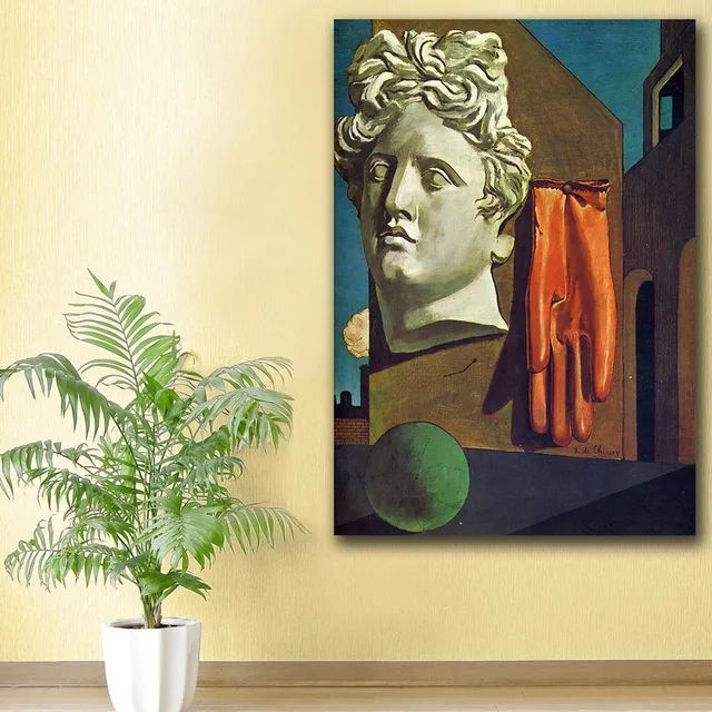giorgio de chirico the song of love canvas painting for living room