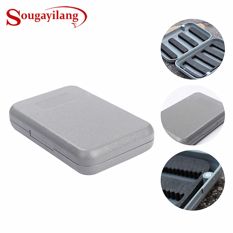 

Sougayilang ABS Waterproof Fly Fishing Box for Fly Fishing Lure Flies Hooks Portable Fishing Tackle Gear Box 11.5x7.5x2.5cm 45g