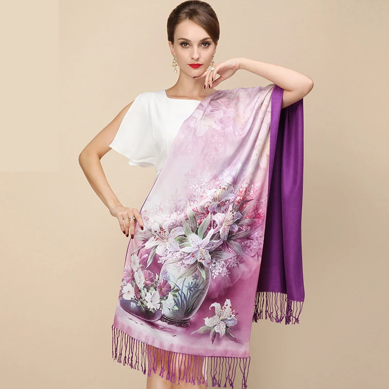 Tanie DANKEYISI 2018 projektant mody panie duży szalik kobiety marka okłady prawdziwe dwupokładowy zagęszczony szczotka jesień zima szal szaliki