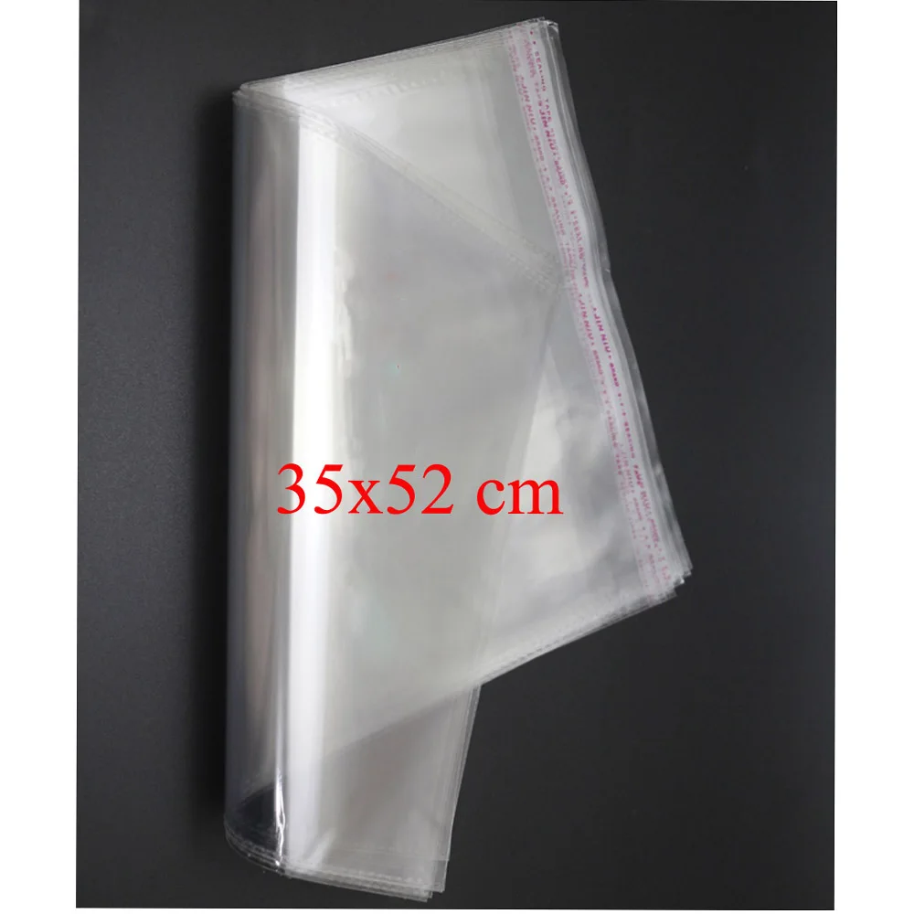 

Hot selling 21Pcs/set Useful 35x52cm Clear Plastic Bags Self Adhesive Seal Jewelry Gift Package Opp Bag