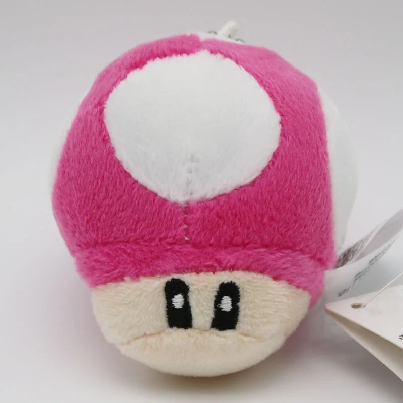 Super Mario Mushroom Plush Toys Small Game Toad Mushroom Key Bag Pendants Dolls 6cm 10pcslot  (3)
