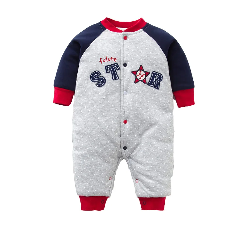 

Autumn Winter Baby Romper Soft Cotton Thick Warm Baby Clothes Cartoon Animal Baby Clothing Christmals Bebe Clothes Infant 6-24M