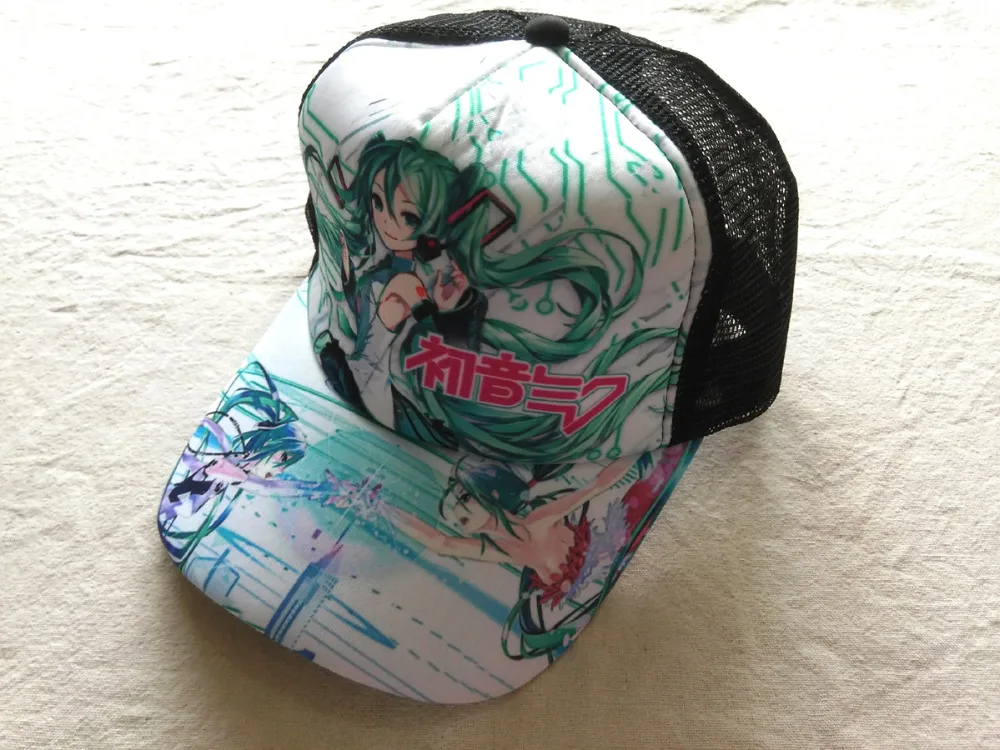 Кепка От Солнца Hatsune Miku Повседневная летняя кепка с регулируемой застёжкой