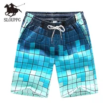 2019 new couple casual beach pants swimming trunks large size men's quick-drying European and American trend breathable shorts 2019 new couple casual beach pants swimming trunks large size men's quick-drying European and American trend breathable shorts