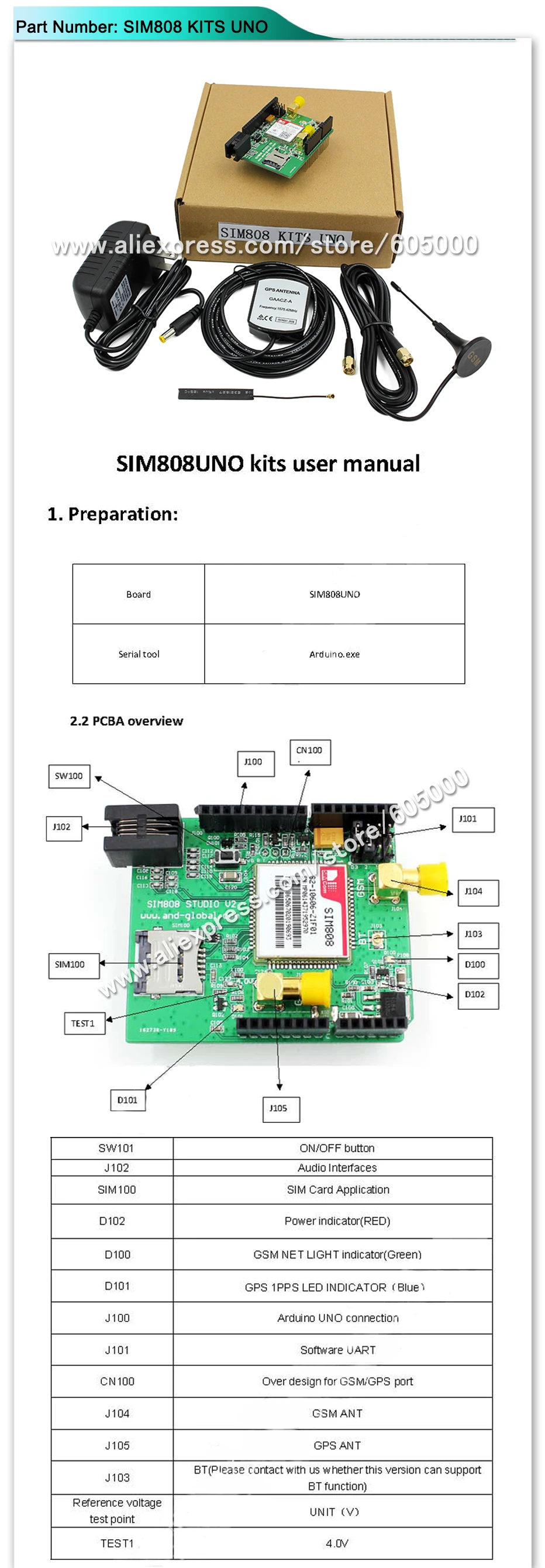 AND SIM808 KITS UNO-1