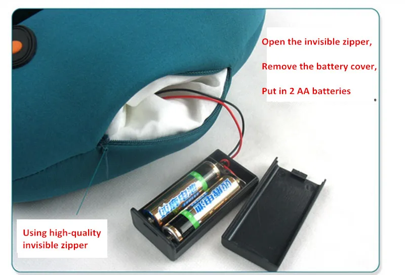 B1274 U shape neck massager pillow travel kit (9)