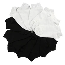 7 пар, женские носки, короткие женские короткие носки для женщин, женские белые черные носки, короткие носки, Chaussette Sox